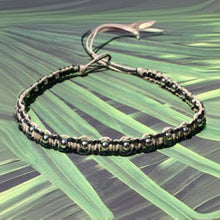 Load image into Gallery viewer, Hemp Necklace Natural Black with Metal Beach Jewelry - sunnybeachjewelry
