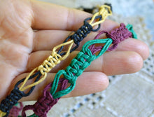 Load image into Gallery viewer, Hemp Necklace Two Colors Black Yellow Beach Jewelry - sunnybeachjewelry