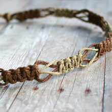 Load image into Gallery viewer, Hemp Necklace Two Colors Brown Natural Beach Jewelry - sunnybeachjewelry