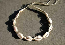 Load image into Gallery viewer, Hemp Necklace with Cowrie Shells Beach Jewelry Vacation - sunnybeachjewelry