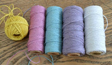 Load image into Gallery viewer, Hemp Necklace with Cowrie Shells Beach Pastel Colors - sunnybeachjewelry