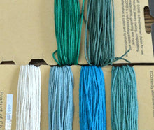 Load image into Gallery viewer, Hemp Necklace with Cowrie Shells Beach Pastel Colors - sunnybeachjewelry