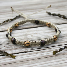 Load image into Gallery viewer, Hemp Necklace With Wooden Beads - sunnybeachjewelry