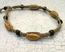 Load image into Gallery viewer, Hemp Necklace With Wooden Beads - sunnybeachjewelry