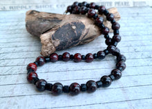 Load image into Gallery viewer, Brecciated Jasper Necklace Real Stone Mens Primitive Jewelry, Men's Tribal Necklace, Rustic Choker for Men