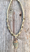 Load image into Gallery viewer, Handcrafted Tribal Necklace | Real Flint Arrowhead on Hemp Cord | Men's Tribal Necklace