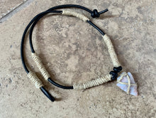 Load image into Gallery viewer, Primitive Flint Arrowhead Necklace – Natural Hemp Cord Design