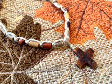 Load image into Gallery viewer, Primitive Cross Thick Hemp Necklace