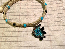 Load image into Gallery viewer, Surfer Phatty Thick Hemp Necklace Glass Fish