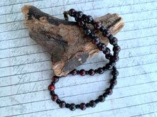 Load image into Gallery viewer, Brecciated Jasper Necklace Real Stone Mens Primitive Jewelry, Men's Tribal Necklace, Rustic Choker for Men