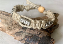 Load image into Gallery viewer, Surfer Twist – Rustic Hemp Adventure Thick Bracelet