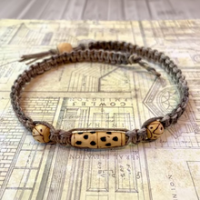 Load image into Gallery viewer, Natural hemp necklace with wooden beads, handmade beach boho jewelry