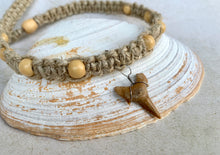 Load image into Gallery viewer, Unisex Hemp Shell Necklace β Boho Beach Jewelry Gift With Shark Tooth