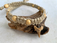Load image into Gallery viewer, Unisex Hemp Shell Necklace β Boho Beach Jewelry Gift With Shark Tooth