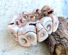 Load image into Gallery viewer, Shoreline Spirit Bracelet – Shells for Endless Summer Vibes - Red Lip Shells