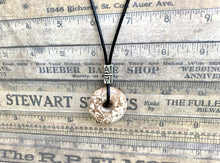 Load image into Gallery viewer, Leather Necklace With Magnesite Donut