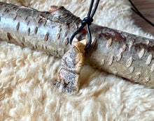 Load image into Gallery viewer, Bear Leather Totem Necklace Picture Jasper Real Stone Native Pendant