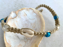 Load image into Gallery viewer, Surfer Phatty Thick Cowrie Shell Hemp Necklace β Handmade Beach Vibes Jewelry
