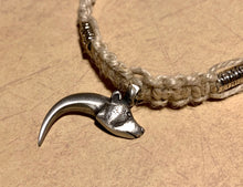 Load image into Gallery viewer, Bear Totem Wide Hemp Necklace | Handcrafted Earthy Accessory