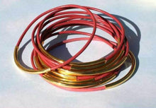 Load image into Gallery viewer, Leather Bangles Bracelets Rose Gold Or Silver Metal Tubes - sunnybeachjewelry