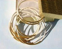 Load image into Gallery viewer, Leather Bangles Bracelets White Gold Or Silver Metal Tubes - sunnybeachjewelry