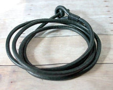 Load image into Gallery viewer, Leather Bracelet, Mens Triple Wrap Braided, Mens Bracelet 3mm - sunnybeachjewelry