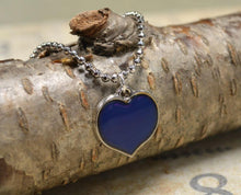 Load image into Gallery viewer, Leather Necklace With Modern Mood Changing Heart Pendant - sunnybeachjewelry