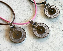 Load image into Gallery viewer, Leather Necklace With Stainless Steel Zodiac Pendant - sunnybeachjewelry