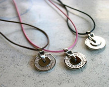 Load image into Gallery viewer, Leather Necklace With Stainless Steel Zodiac Pendant - sunnybeachjewelry