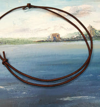 Load image into Gallery viewer, Leather Surfer Necklace Brown or Black - sunnybeachjewelry