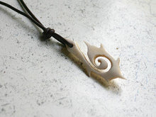 Load image into Gallery viewer, Leather Surfer Necklace With Maori Fish Hook Spiked - sunnybeachjewelry