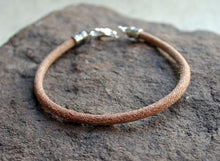Load image into Gallery viewer, Mens Bracelet Black Leather - sunnybeachjewelry
