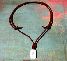 Load image into Gallery viewer, Rune Jera Necklace Leather Harvest Talisman - sunnybeachjewelry