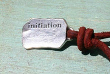 Load image into Gallery viewer, Rune Perthro Necklace Leather Fate Luck Talisman - sunnybeachjewelry