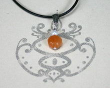 Load image into Gallery viewer, Sacral Chakra Carnelian Leather Necklace Yoga Jewelry - sunnybeachjewelry