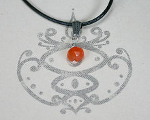 Load image into Gallery viewer, Sacral Chakra Carnelian Leather Necklace Yoga Jewelry - sunnybeachjewelry