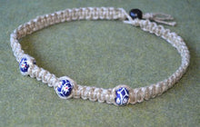Load image into Gallery viewer, Surfer Phatty Thick Hemp Necklace African Trade Beads - sunnybeachjewelry