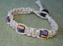 Load image into Gallery viewer, Surfer Phatty Thick Hemp Necklace African Trade Beads - sunnybeachjewelry