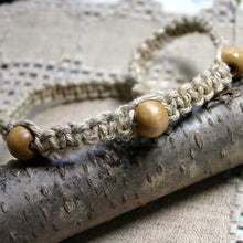 Load image into Gallery viewer, Surfer Phatty Thick Hemp Necklace Brown Beads - sunnybeachjewelry