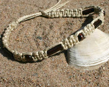 Load image into Gallery viewer, Surfer Phatty Thick Hemp Necklace Brown Beads - sunnybeachjewelry