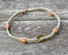 Load image into Gallery viewer, Surfer Phatty Thick Hemp Necklace Chinese Coin - sunnybeachjewelry