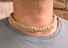 Load image into Gallery viewer, Surfer Phatty Thick Hemp Necklace Flat - sunnybeachjewelry