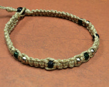 Load image into Gallery viewer, Surfer Phatty Thick Hemp Necklace With Metal and Glass Beads - sunnybeachjewelry