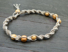 Load image into Gallery viewer, Surfer Phatty Thick Hemp Necklace With Wooden Beads - sunnybeachjewelry