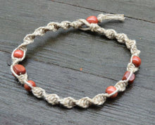 Load image into Gallery viewer, Surfer Phatty Thick Hemp Necklace With Wooden Beads - sunnybeachjewelry