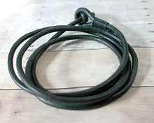 Load image into Gallery viewer, Wrap Leather Mens Bracelet Surfer Distressed Style 4mm - sunnybeachjewelry