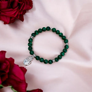 Guardian Spirit – Hamsa & Malachite Protection Bracelet