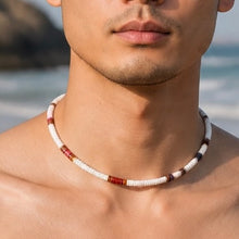 Load image into Gallery viewer, Island Waves Puka Shell Necklace – Pastel Rainbow Colors Beach Shell Choker
