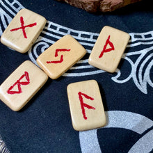 Load image into Gallery viewer, Viking Rune Set, Elder Futhark Runes, Pocket Rune Set, Norse, Pagan, Divination

