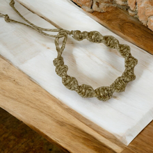 Load image into Gallery viewer, Shoreline Twist Hemp Bracelet | Ocean Breeze Hemp Band | Wave Rider Natural Hemp Armband
